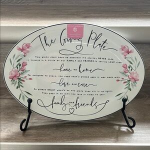 Elegant Floral Giving plate